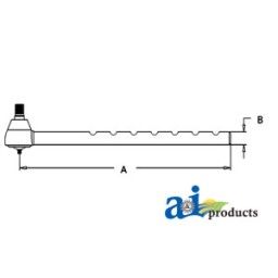 1048272M91 - Tie Rod, Inner (LH)	
