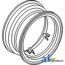 114717C1 - Rim, Rear Wheel 7" X 24" 4 Loop	