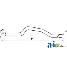 313808 - Horizontal Tailpipe	