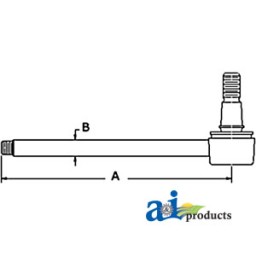 3443036M91 - Power Steering Cylinder Piston Rod	