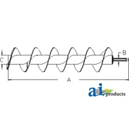 AH226068 - Auger, Folding Horizontal Unloading; Inner