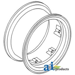 RW09286 - Rim, Rear Wheel 9" x 28" 6 Loop	