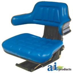 W300BU - Wrap Around Back W/ Arms, Blu