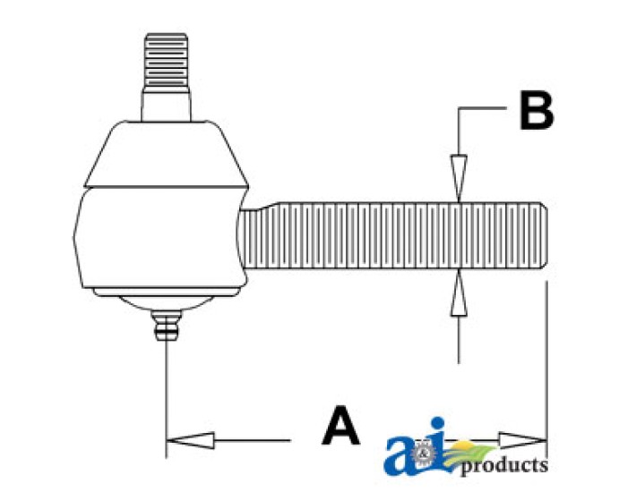 957E3290B - Drag Link End, Front	
