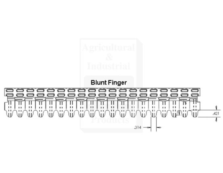 AH212241 - Sieve, Bottom; Blunt Finger 	