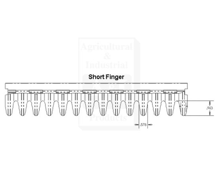 AH212423 - Precleaner, Short, Hump Finger Adjustable 	