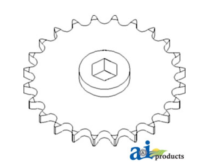 AH215519 - Sprocket, Row Unit; 24 Tooth / 80 Chain, Speed Up 	