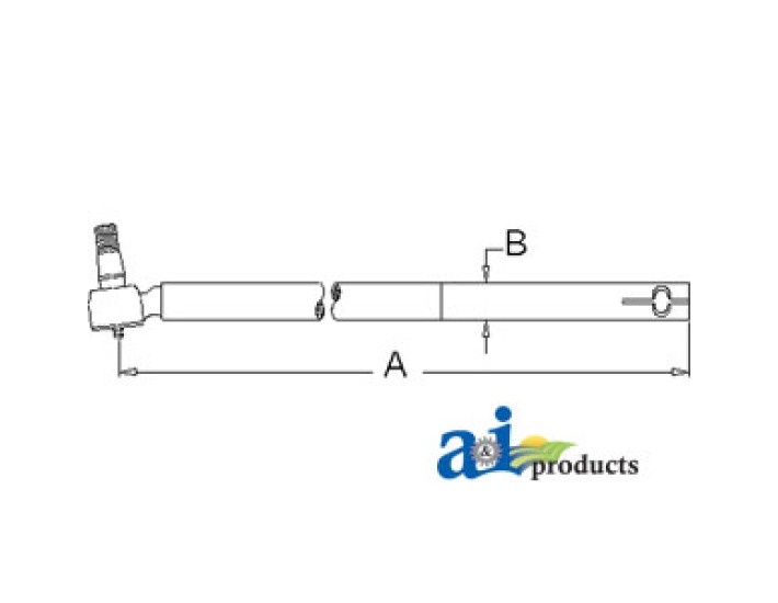 E1NN3307AA - Drag Link Tube w/ End	