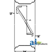 1687615M91 - Rim, Power Adjust Wheel 12 X 28 4 Rail