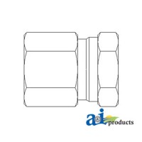 43D52 - Straight Female Npt Swivel X Female Npt Adapter