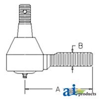 66711-56550 - Tie Rod End, LH Thread	