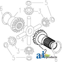 C5NN4239A - Gear, Differential Side 	