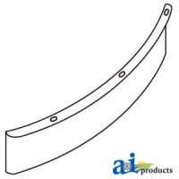 H150402 - Deflector; Straw Chopper, Lh, Deep, Wide Spread