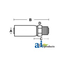 MF-12-12-W - (HW-MF) Male "Seal-lok" Straight Connector	