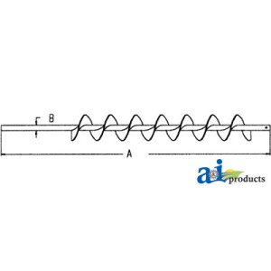 AH130424 - Auger, Shoe Grain Supply (RH)	