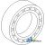 1850088M91 - Bearing, Outer Axle Housing, Half Shaft 	