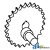 71130746 - Sprocket Crank Assy., Shoe Drive (RH) 	