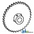 71318349 - Sprocket, Clean Grain Auger Drive w/ Bushings 	