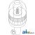 82018390 - Rotating Beacon, Amber, Pipe Type 	