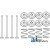 82019841 - Pin Kit, Brake Shoe Retaining 	