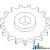 AH215521 - Sprocket, Row Unit; 17 Tooth / 80 Chain, Speed Up 	