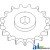 AH215495 - Sprocket, Row Unit; 17 Tooth / 80 Chain, Speed Up 	