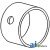 CAR1015751 - Bushing, Axle Support Front & Rear (MFWD) 	