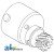 E6NN3K514TA - Pump, Power Steering w/ Reservoir 	