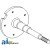 H129681 - Shaft, Feeder House, Upper (RH Stub) 	