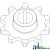 H228383 - Sprocket, Clean Grain Elevator, Lower 	