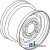 JD3210 - Rim, Front Wheel 8l X 16