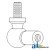 VPM1570 - End, Steel Cased Ball Joint Gas Strut 	