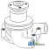 747542M91 - Water Pump w/ Single Pulley	
