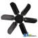 9N8600D - Fan, 6 Blade	