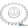 AE54301 - Sprocket; Starter Roll, 24 Tooth